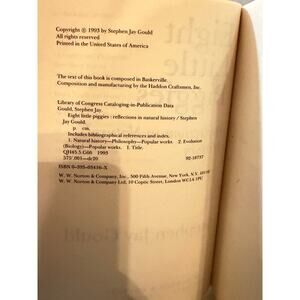 Eight Little Piggies by Stephen J Gould (1993 Paperback) Natural History Essays